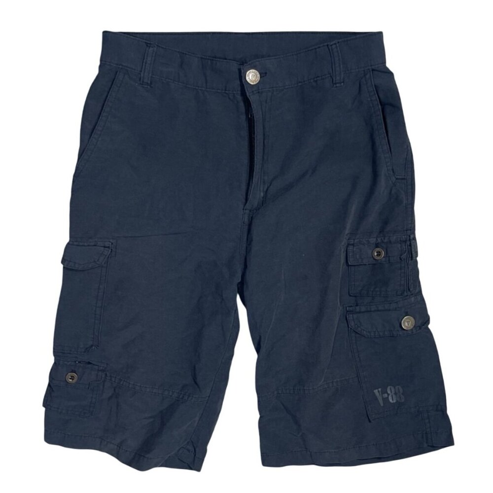 Vintage Eighty 8 Boy's Cargo Shorts Black Size 16 Cotton Blend